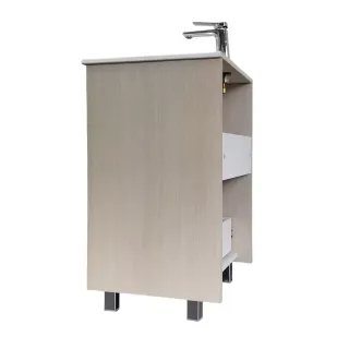 Тумба-умывальник Comforty Тулуза-60Д сосна лоредо с раковиной Comforty 60E